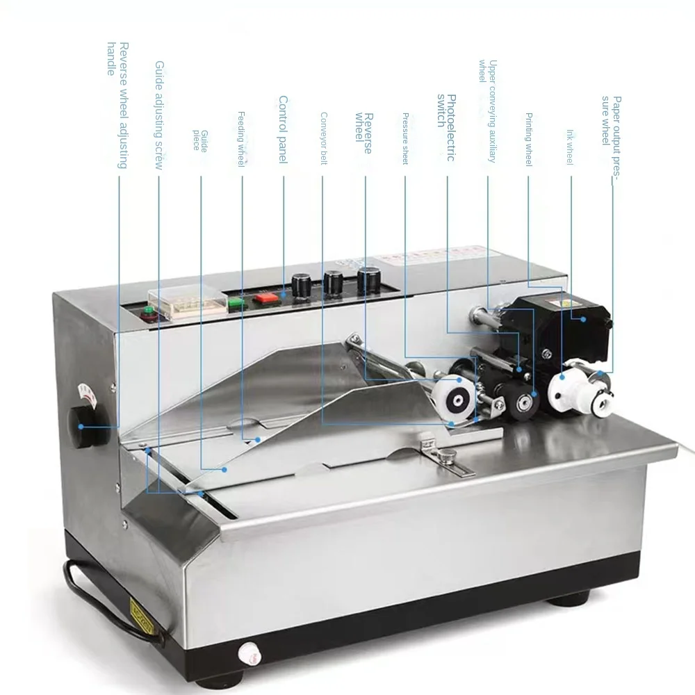 Imagem -02 - Mesin Pengkode Gulungan Tinta Terus Mentalism Printer Kartu Mesin Tanggal Produtos Coreia