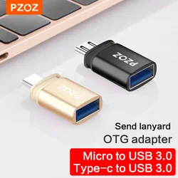 PZOZ OTG Type C Adapter For iPhone 16 15 Pro USB Audio Converter MacBook Tablet iPad Tablet U disk Converter Accessories Xiaomi