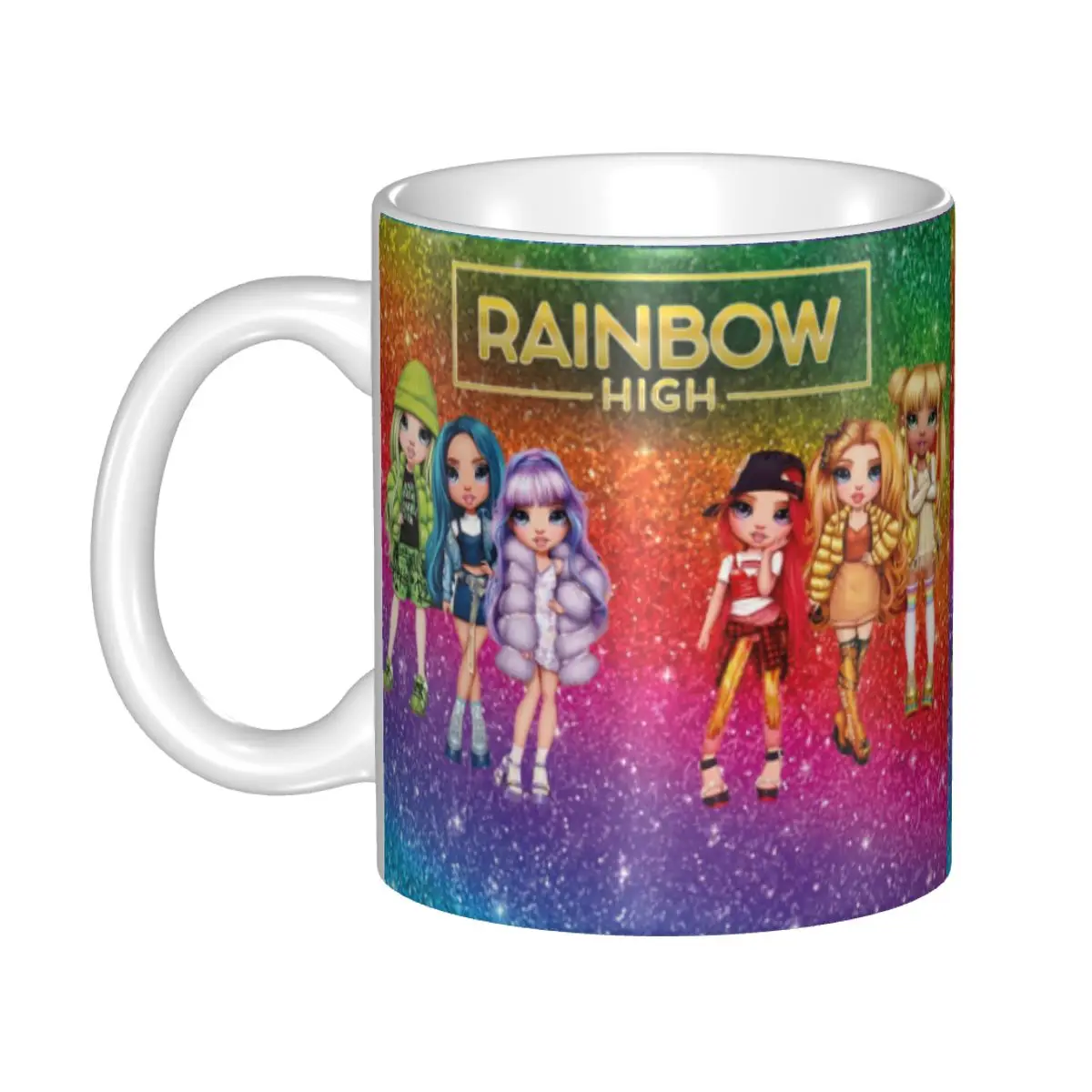 

Rainbow High Dolls Characters Mug Custom Coffee Ceramic Mug Cup Creative Gift