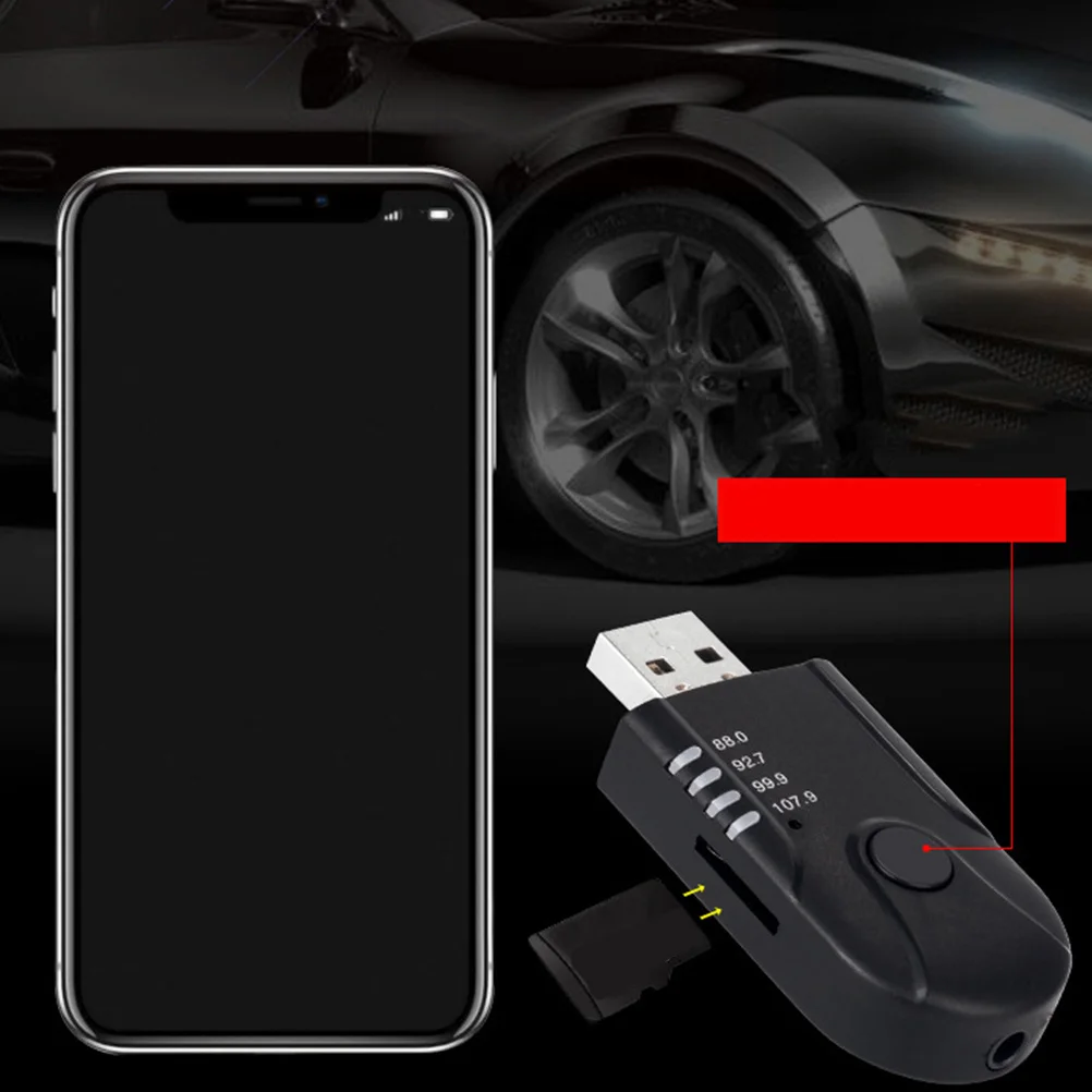 

Wireless Audio Receiver Adapter .5mm USB Fm Stereo Answer Calls Function Car System Audio Receiver