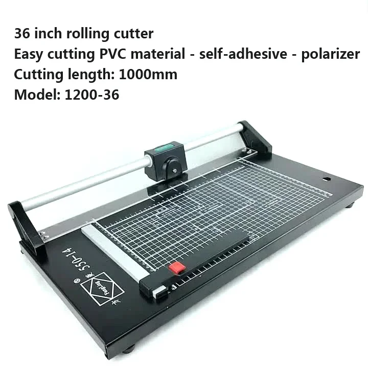 36 Inch Rolling Paper Cutter Paper Trimmer 1000mm Cutting Breadth Manual Paper Cutting Machine