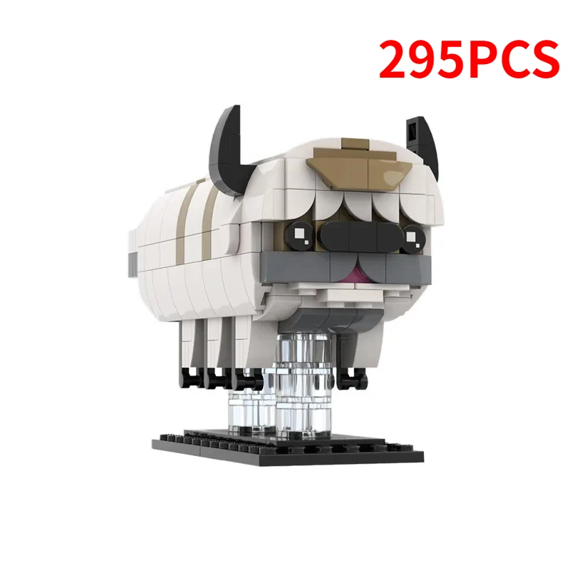 Anime acessórios animação dos desenhos animados appa bloco de construção MOC-62978 o último mestre do ar animal de seis pernas modelo de gado brinquedo do miúdo presente