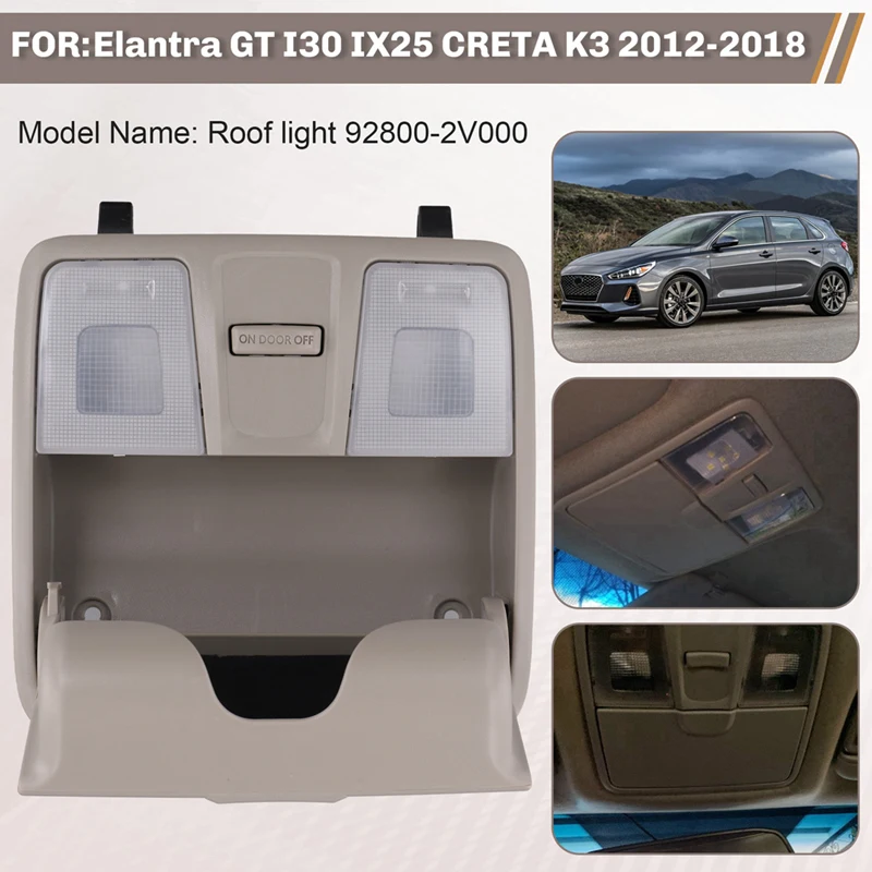 Reading Lamp No Sunroof Over Head Console Light Room Lamp Dome Light For Hyundai Elantra GT I30 IX25 Creta K3 2012-2018