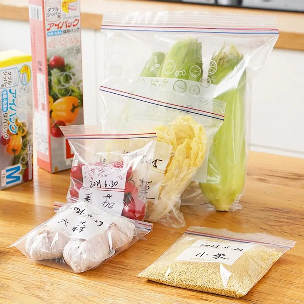 Sealed Bag Fresh-keeping Food Ziplock Bag Household Plastic Bag Thickened Refrigerator Storage and Freezing Packaging Bag