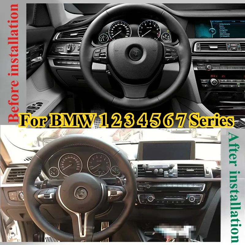 

For BMW 1 2 3 4 5 6 7 Series X1 X2 X3 X4 X5 F10 F30 F15 E70 E87 E90 Steering Wheel Upgrade M3 M5 Style Sport Modification Parts