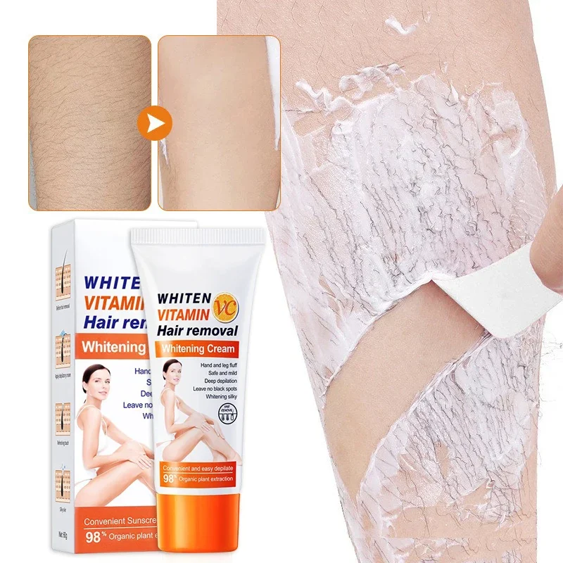 Creme de remoção de pelos permanente, creme depilador para axilas, saúde indolor, removedor de pelos suave, creme depilatório para mulheres e homens, cuidados com o corpo