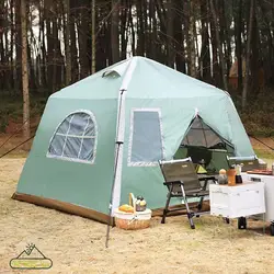 Barraca inflável para Camping Equipment Outdoor Gadget Roof Top Tent Pop Up Tent Festa de luxo Impermeável Light Weight Oxford Pano