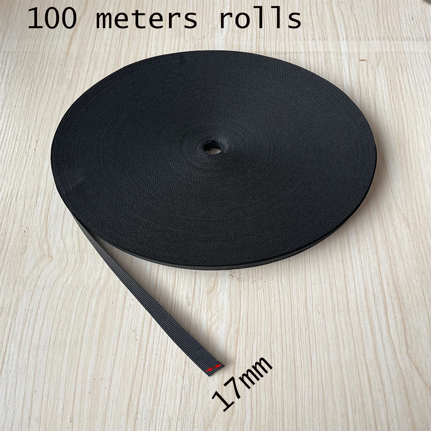 

100 meters roll Polypropylene Webbing Strap Belt Tape Heavyweight Strapping Band for Outdoor Tent Accessories Sewing Bag Luggag