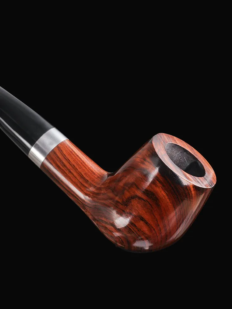 Solid Pear wood Smoking pipe straight filter tobacco Pipe smoke portable Pipes Men