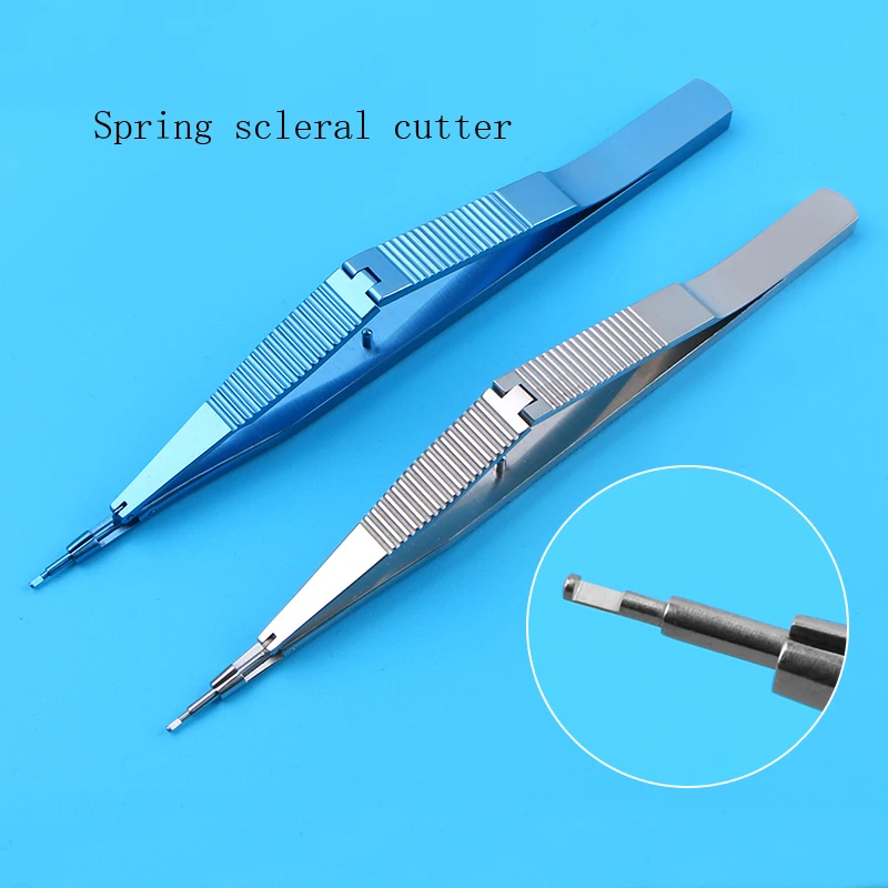 Ophthalmic microinstruments High quality stainless steel titanium alloy scleral cutter Trabecular cutter 0.8.1.0 1.5