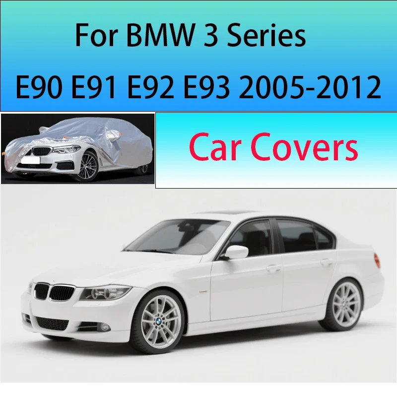 

Для BMW 3 серии E90 E91 E92 E93 Автомобильный чехол Открытый солнцезащитный козырек от дождя, снега, пыли, морозостойкий анти-УФ-защитный чехол Защитный чехол для автомобиля