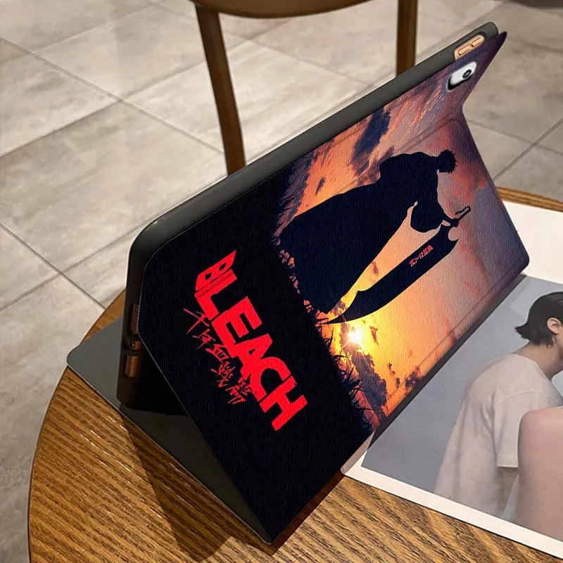 Bleach populair anime-logo voor iPad Pro Air Mini 2 3 4 5 6 7 7e 8e 9e 10e 11e 10.2 9.7 10.5 10.9 11 12.9 13 tablethoes