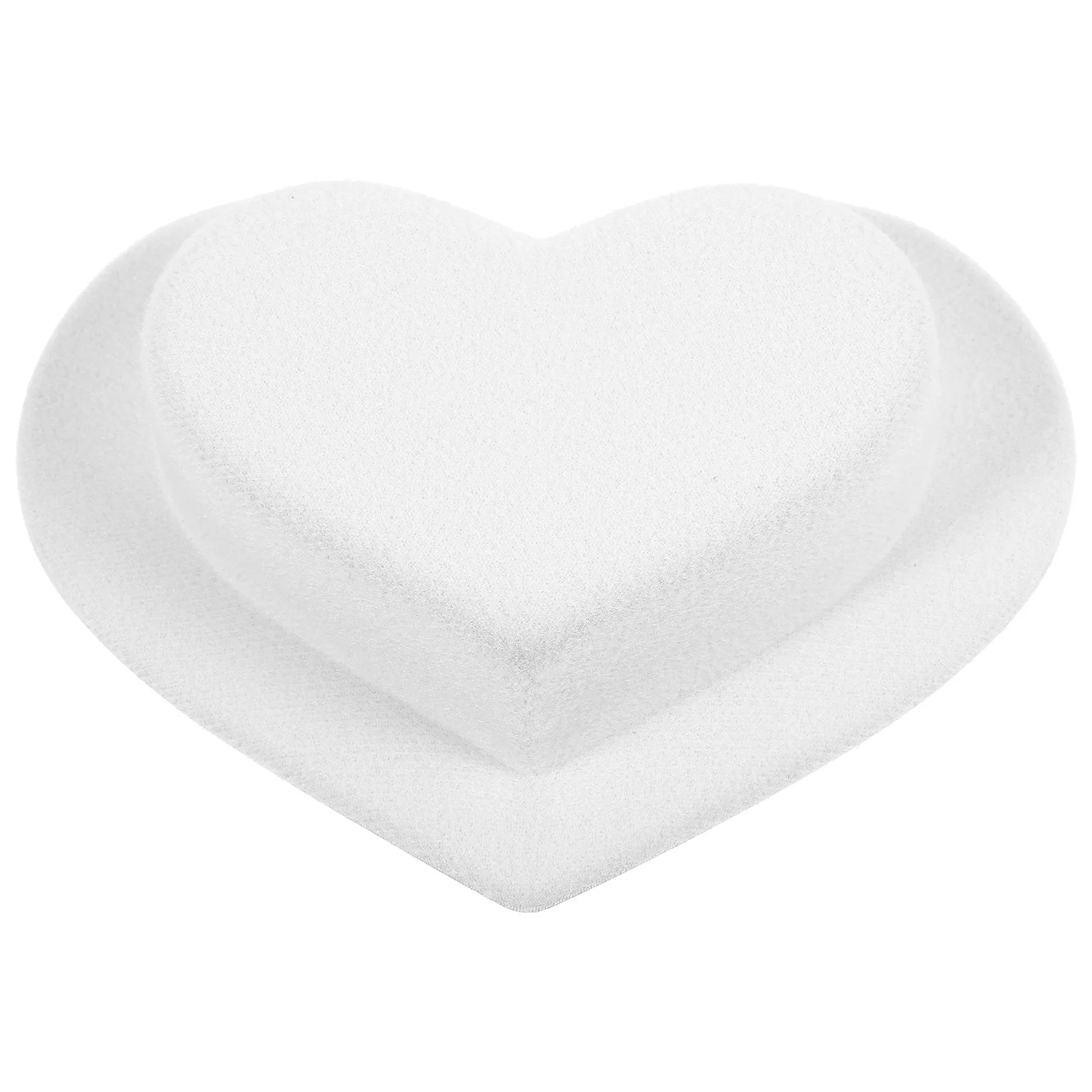 Herzförmiger Mini-Zylinder aus Stoff mit breiter Krempe, modisch für DIY-Dekoration, bezaubernde Miniatur-Hüte, Kawaii-Zubehör