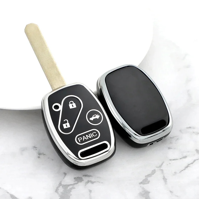 2/3/4 Buttons TPU Car Key Case Cover Shell Fob for Honda Civic Accord VII Crv Frv Insight Shuttle Jazz Keyless Protector