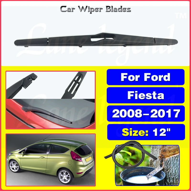 

12" Rear Wiper Blade For Ford Fiesta 2008 - 2016 2017 Windshield Windscreen Clean Tailgate Window Car Rain Brush Car Accessories