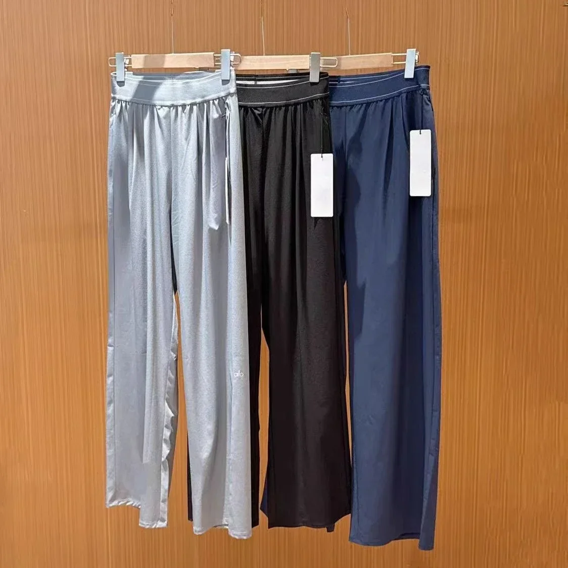 

Брендовые женские спортивные брюки для отдыха с высокой талией, модные брюки для фитнеса на открытом воздухе, йоги, повседневные прямые свободные широкие брюки
