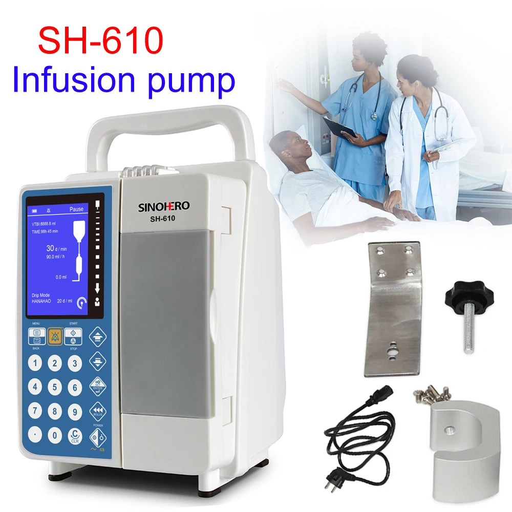 

SH-610 Veterinary/Human Infusion Pump Standard IV Fluid Control With Alarm Hospital Clinic Using Accurate