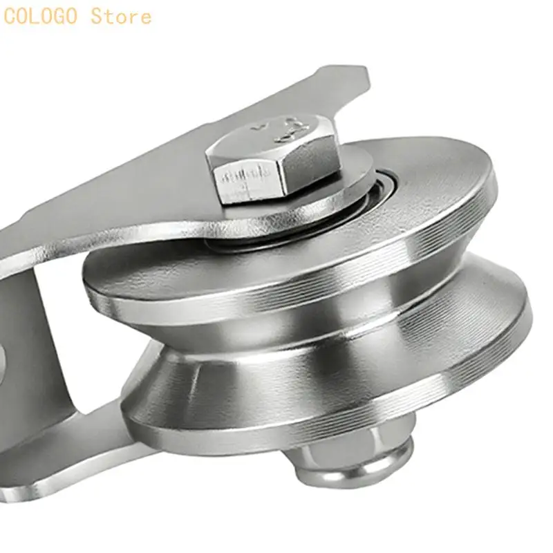 Directional Bearing Pulley, Stainless Steel Sliding Door Rollers for Drawers and Shoe Cabinets, with Metal Body and Two Hole