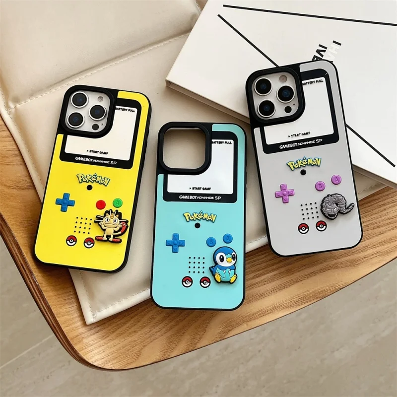 

Cute cartoon P-Pokemon Meowth Piplup Pokemons Phone Case for iPhone 11 12 13 14 15 16 17 Pro Max Plus X XR Max shockproof Cover