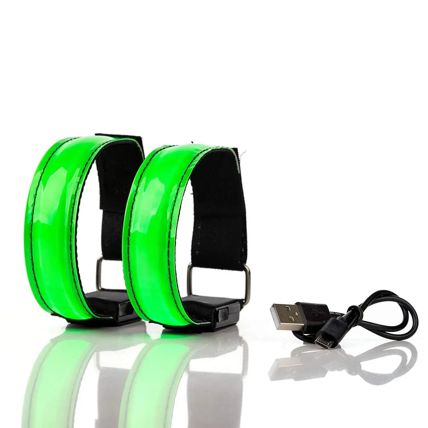 Runner Walker Running Night Light Rechargeable LED Hand Strap USB Line Outdoor Sport Charge Glow Hand Strap Light Torch