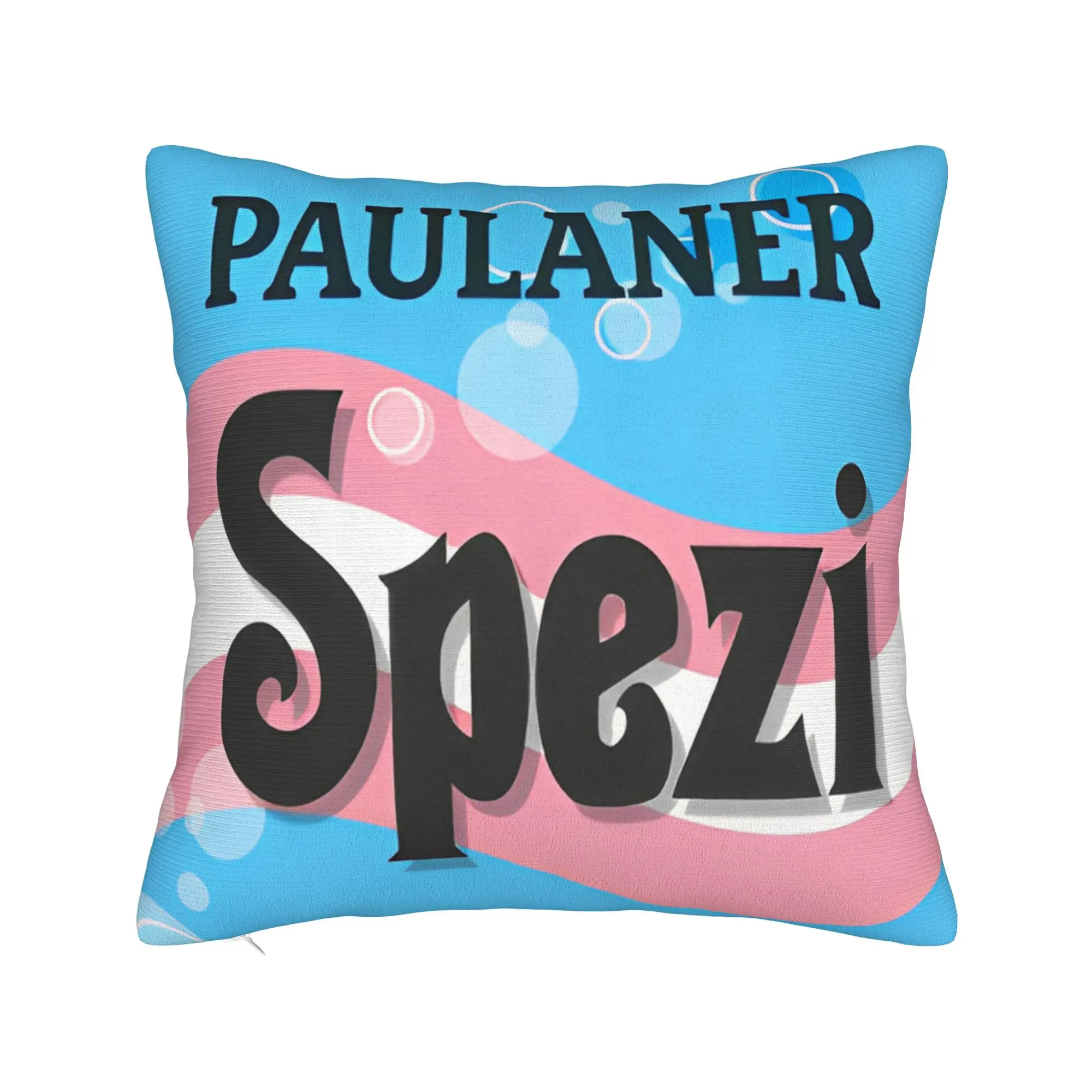 Paulaner Spezi Pillow Case Germany Soda Drink Soft Pillow Cover For Chair Sofa Home Decor Kawaii Pillowcases