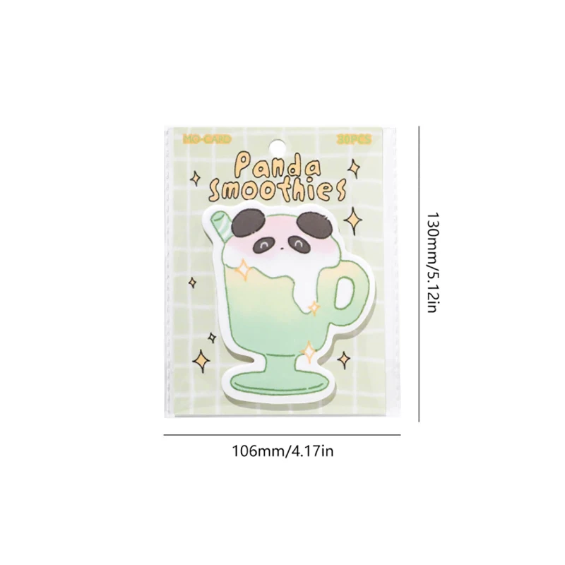 30Sheets Kawaii Convenience Book Cartoon Special Shape Sticky Notes Cute Paste Notepad Student Stationery Message Paper Sticky