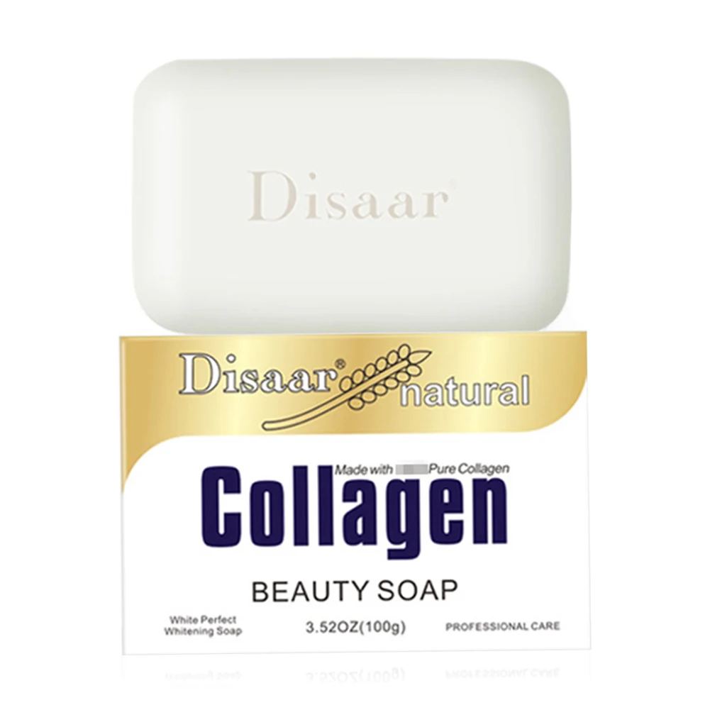 100g Moisturizing Collagen Skin Repair Face Cleaning Collagen Whitening Soap Anti-aging Whitening