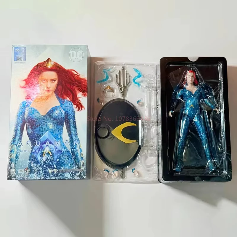 Figuras de películas cómicas de Fond Joy Marvel de 19cm, figura de acción de Aquaman Mera, modelo de estatua, colección de muñecos, juguetes, regalos