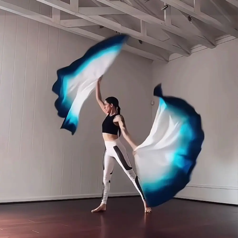 

with Telescopic Sticks Belly Dance Accessories Props Scalable Rods Multicolor Colorful Scarves Flag Portable Lightweight