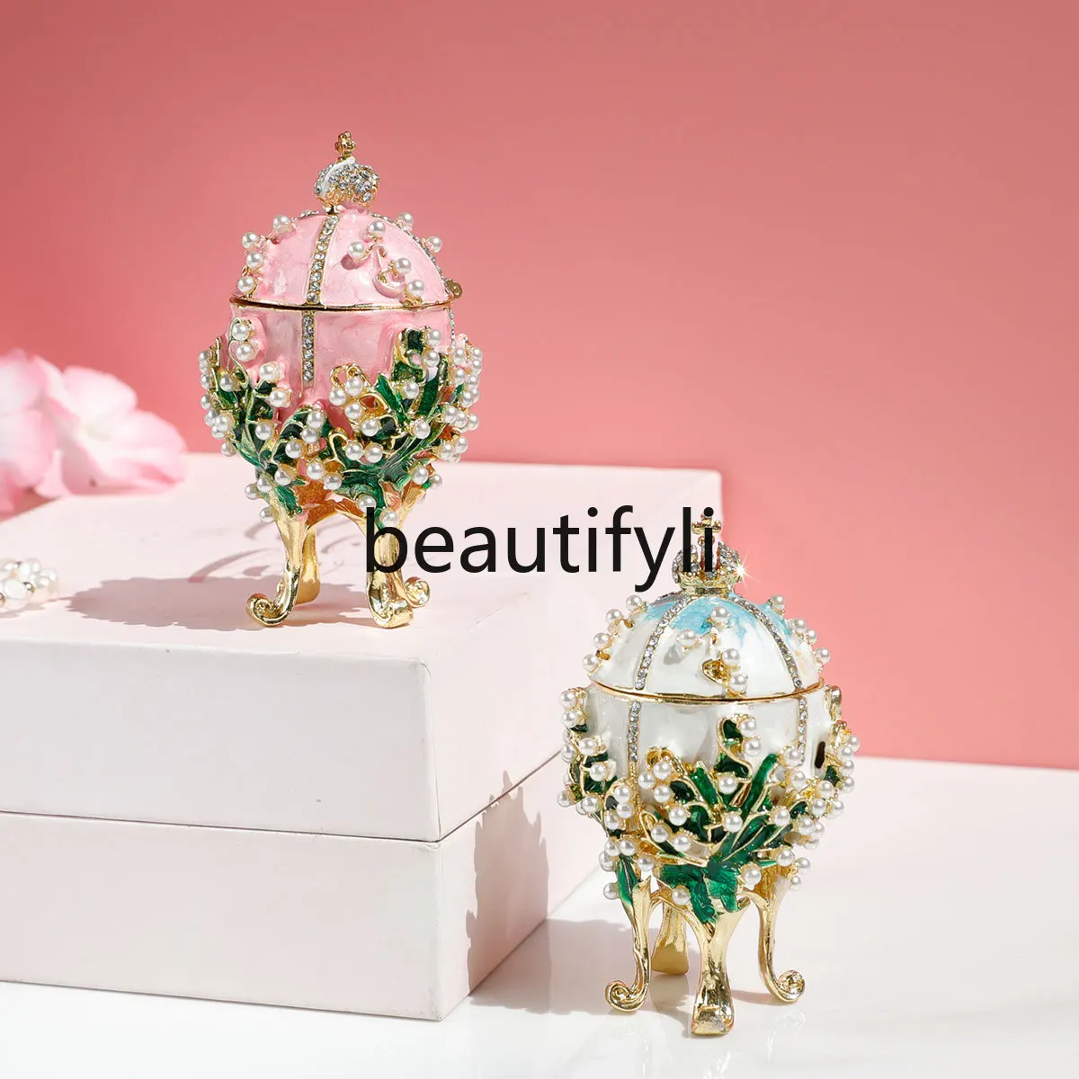 

European Home Furnishing Ornament Pearl Russian Caiju Ornament Jewelry Box