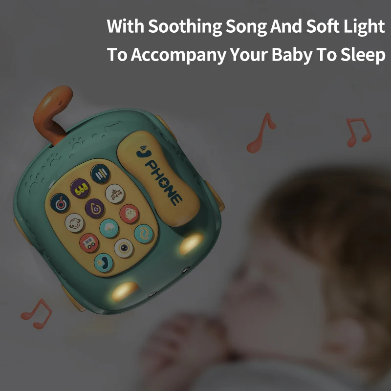 Baby toys 0 12 months Montessori Musical Piano Phone Toys For Baby Girl 13 24 Months Mobile Phone Toys For Kids 2 To 4 Year Old