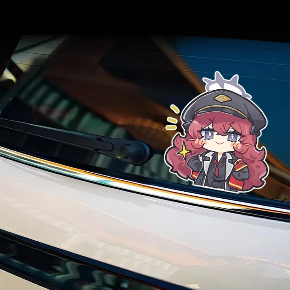 Blue Archive Natsume Iroha Personalize Creative Cartoon Girl Car Decal Computer Case Decor Waterproof Cover Scratch Moto Sticker
