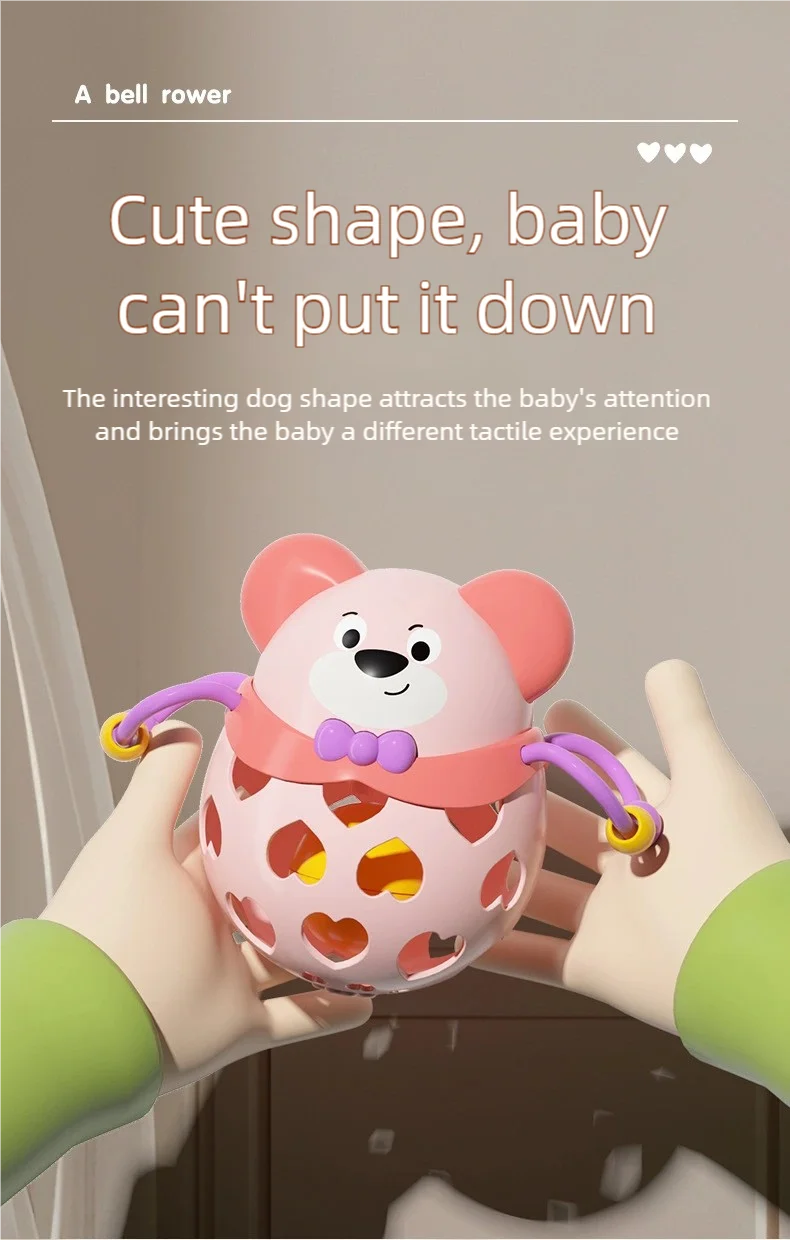 لعبة أطفال، أداة مهدئة للأطفال! خشخشة كلب مطاطية ناعمة لطيفة اثنين في واحد، تساعد على الإمساك بالمهارات ولا تخاف من السقوط، يجب اقتناؤها في تقديم الأطفال! (مناسبة لعيد الميلاد، ومهرجان الربيع، وعيد رأس السنة، وعيد الحب الصيني، والهالوين، وعيد الفصح، وأعياد الميلاد، والعطلات الأخرى)