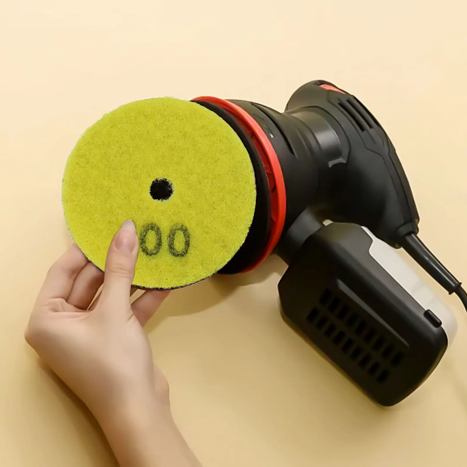 Emery Polishing Pad 50mm 2 Inch for Dry Polishing Applications on Marble For Granite Quartzite Glass Stone Surfaces