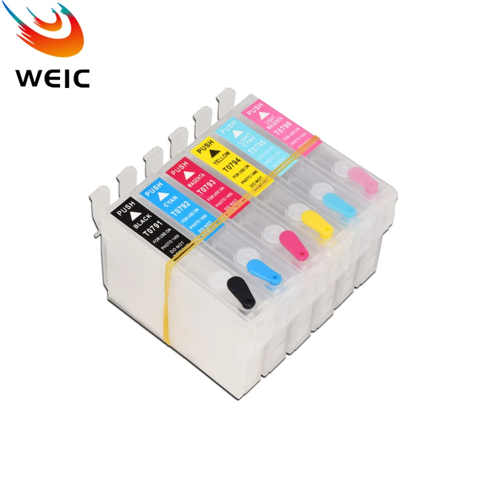 82 82N T0821-T0826 Refillable Ink Cartridge for Epson Stylus Photo R390 R270 R290 R295 RX590 RX615 RX610 RX690 Printer - Image 4