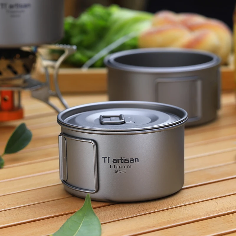 portable-outdoor-titanium-bowl-camping-utensils-craftsmanship-durable-picnic-dinnerware-set-stackable-snow-leopard-bowl