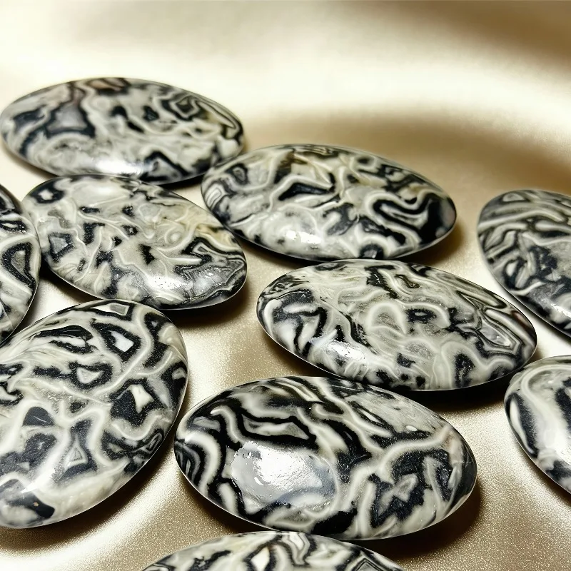 Natural Picasso Jasper Palmstone Polished Pocket Stone Home Office Desk Decor Crystal Lover Gift