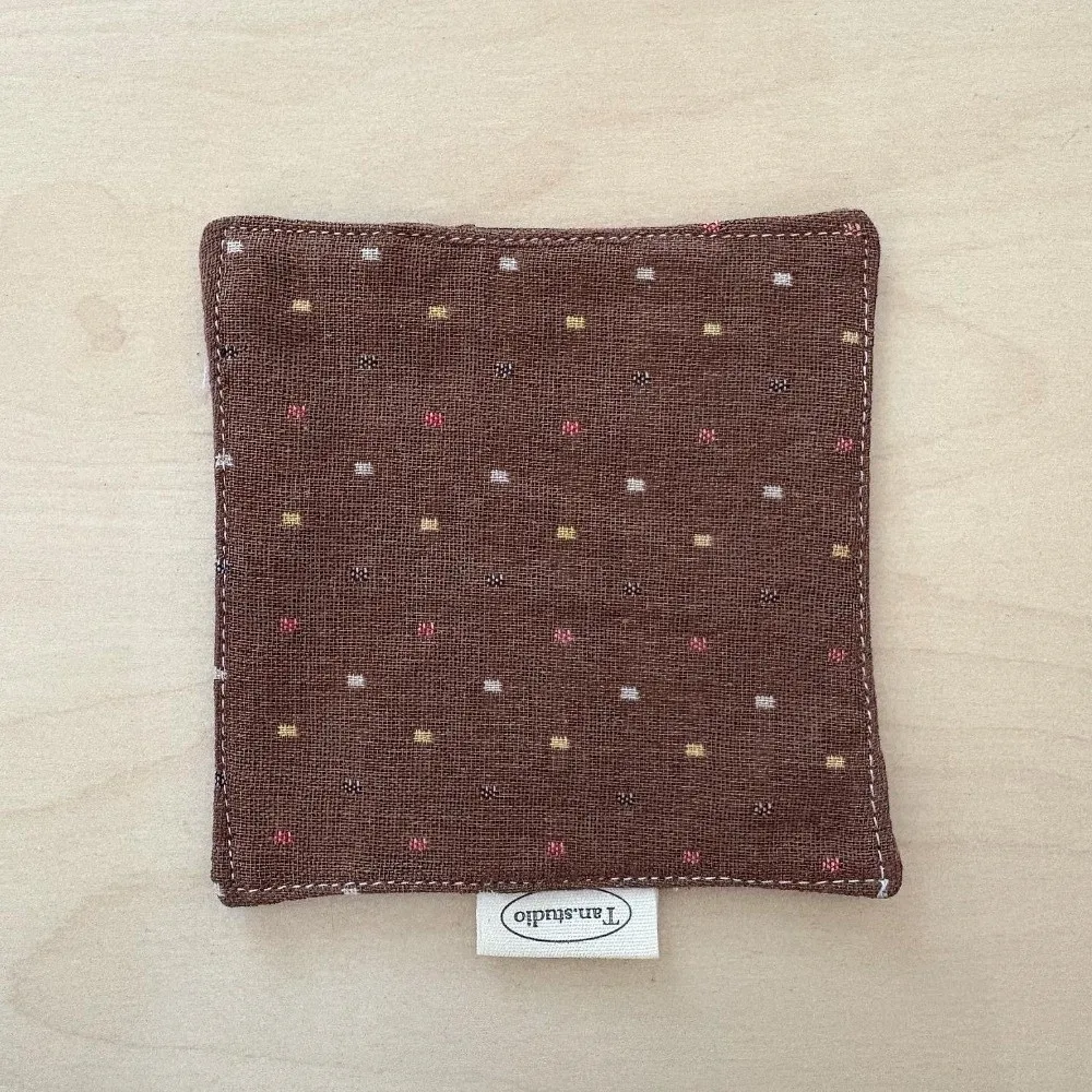 Retro Colored Water Cup Mat Cotton Decorative Fabric Coaster Quilted Insulating Table Mat Home Decor
