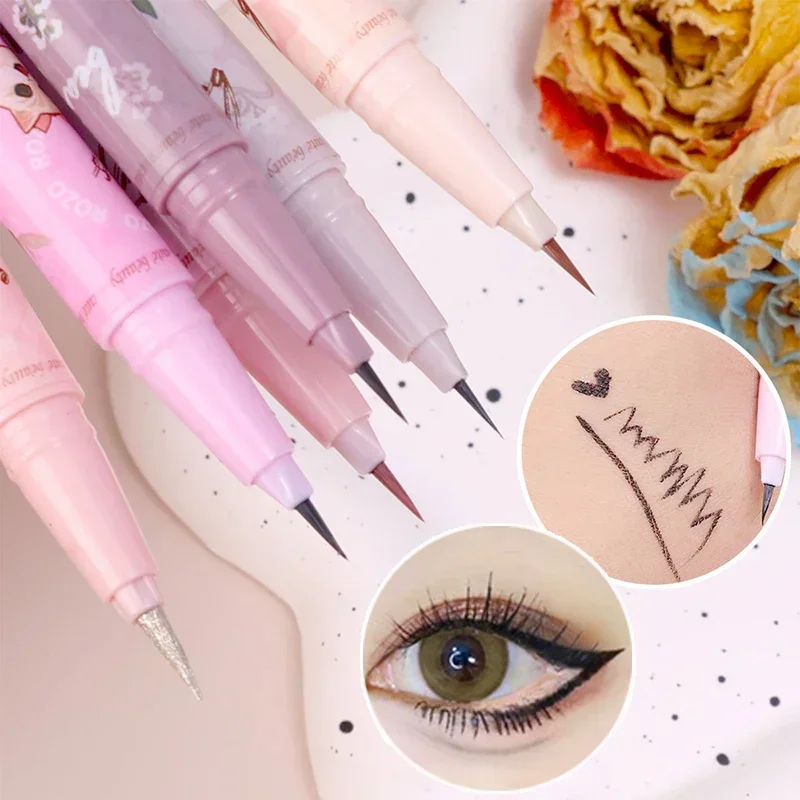 Diamentowy brokatowy eyeliner w płynie cień do powiek ołówek wodoodporny trwały gładki, nie kwitnący eyeliner oczy uroda Party narzędzia do makijażu