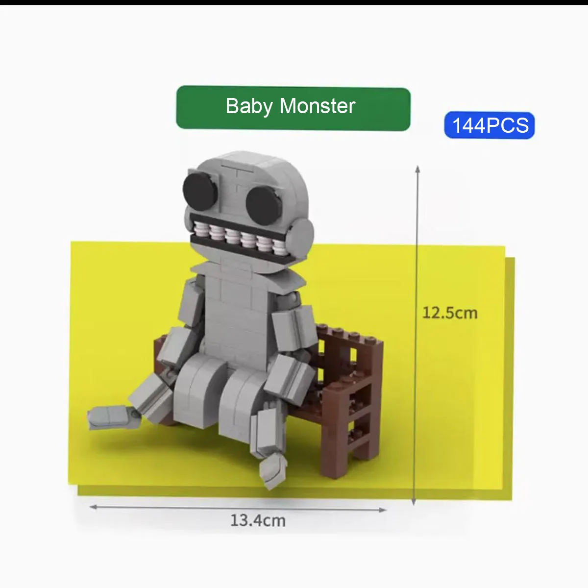 Nowe zdeformowane zoo MOC klocki do budowy horror lalka ośmiornica nietoperz python rekin żółw hipopotam jeleń figurka model zabawka dla dzieci