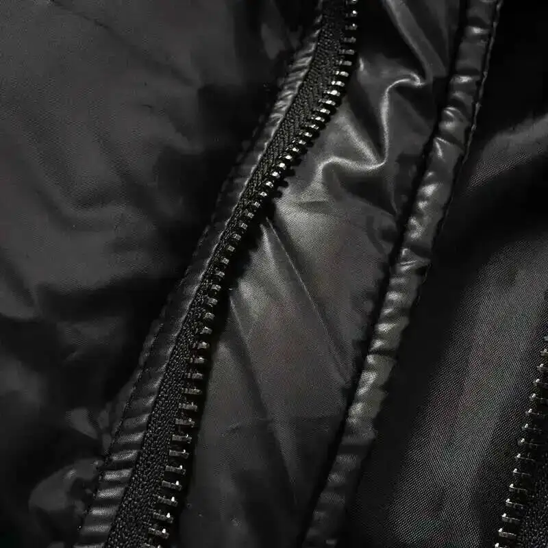 HKSH Autumn Winter New Men Tide Cotton Padded Jacket Scarf Collar Thick Long Sleeve Zipper Bread Chic Trendy RO Style Coat H2840