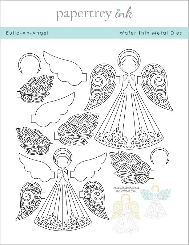 Tree Angel  Christmas Stained Glass Windows Metal Cutting Dies Silicone Stamps Scrapbooking Stencil Photo Album Card DIY Paper