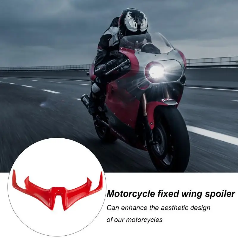 Spoiler Wing For Motorcycle Front Fairing Aerodynamic Winglet Front Side Spoiler Aerodynamic Wing Winglets Wing Spoiler Dynamic