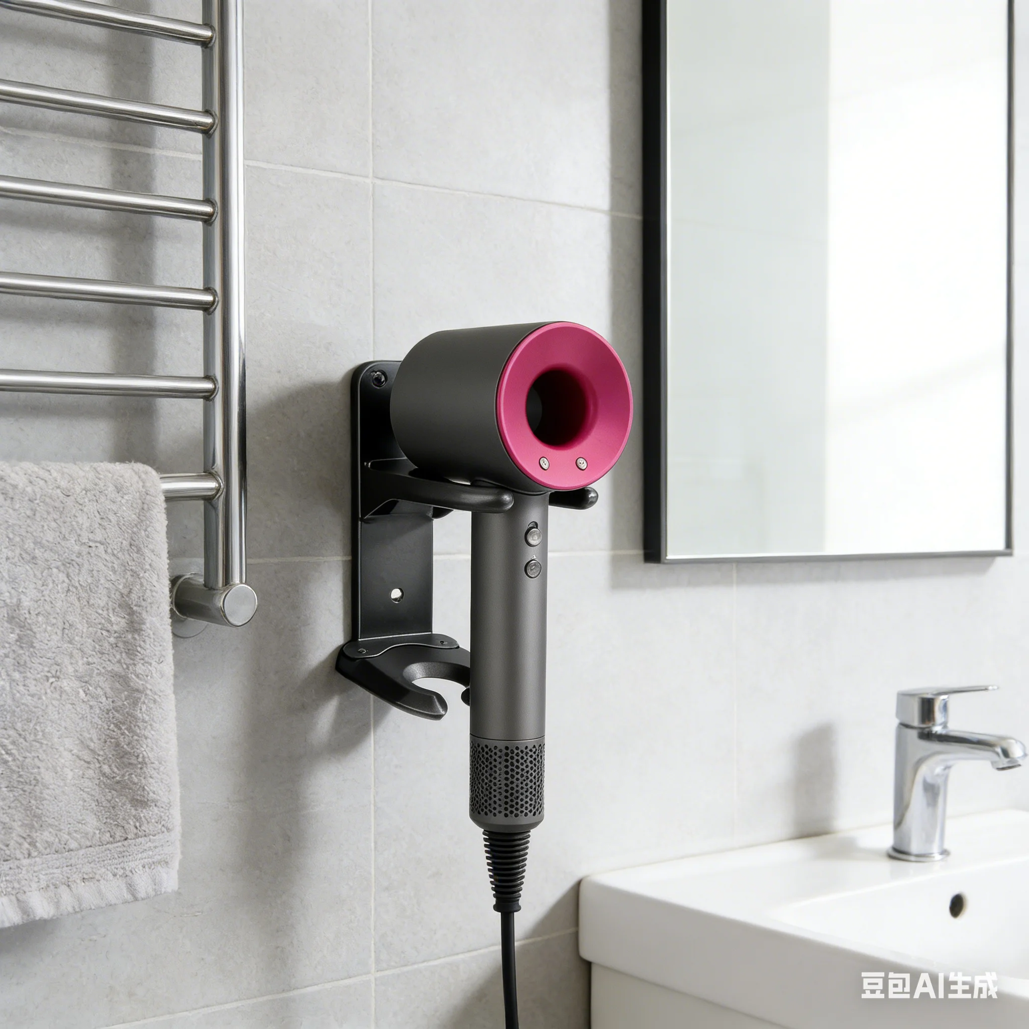 

Настенный держатель для фена для HD08 HD15 HD16 HD17 HD18, металлический стабильный кронштейн для хранения фена, сменные аксессуары