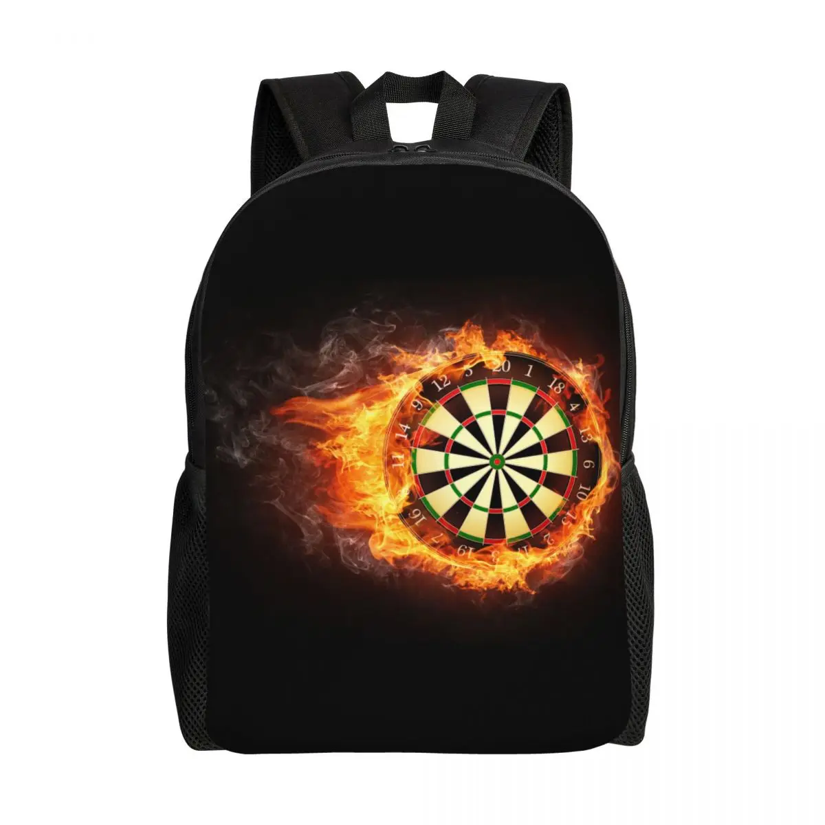 

Darts Board In Fire Backpacks for Girls Boys Arrow Archery Target School College Travel Bags Bookbag Fits 15 Inch Laptop