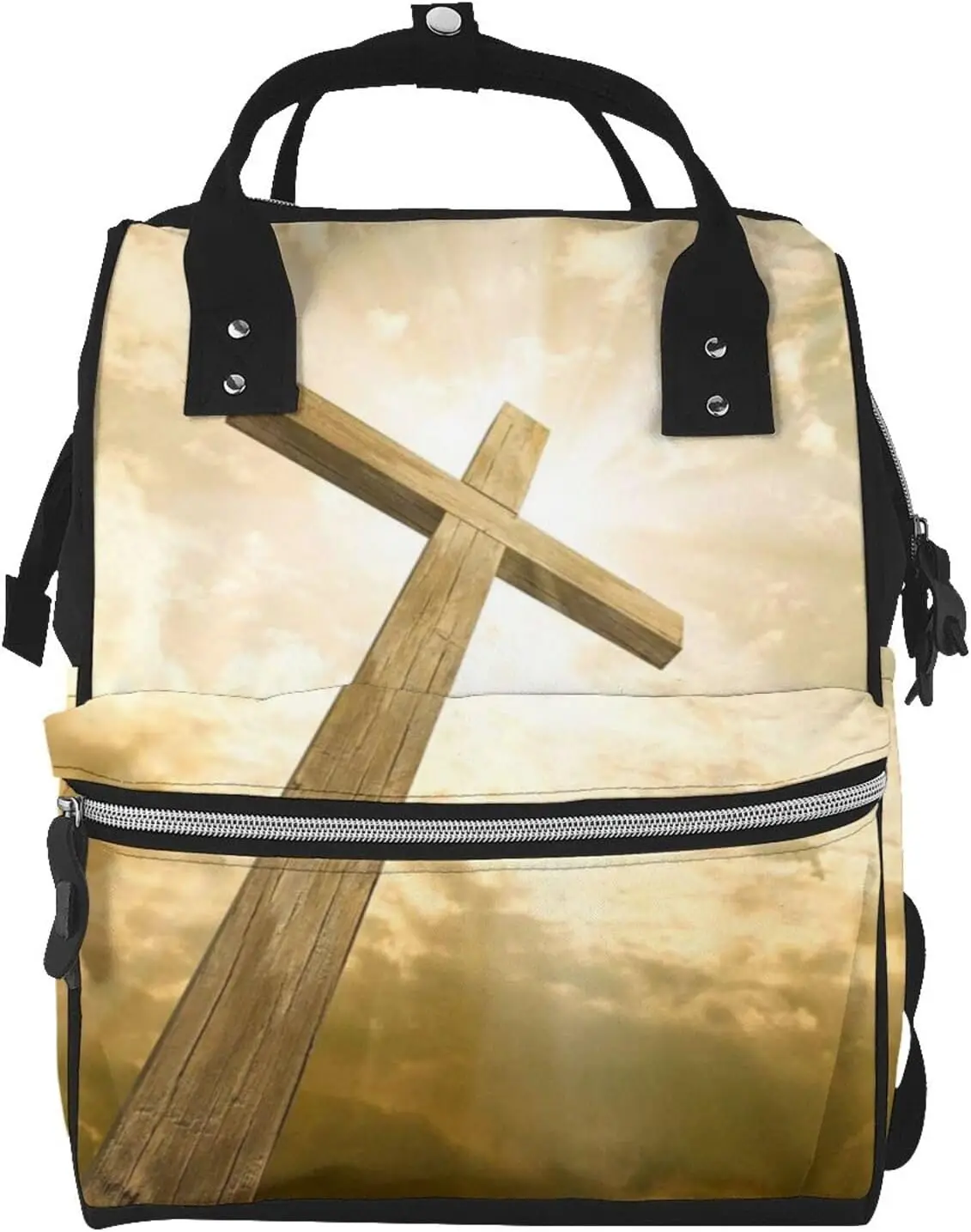

Religious Christian Large Capacity Mummy Maternity Bag Multifunctional Diaper Backpack 3D Print Travel Backpack