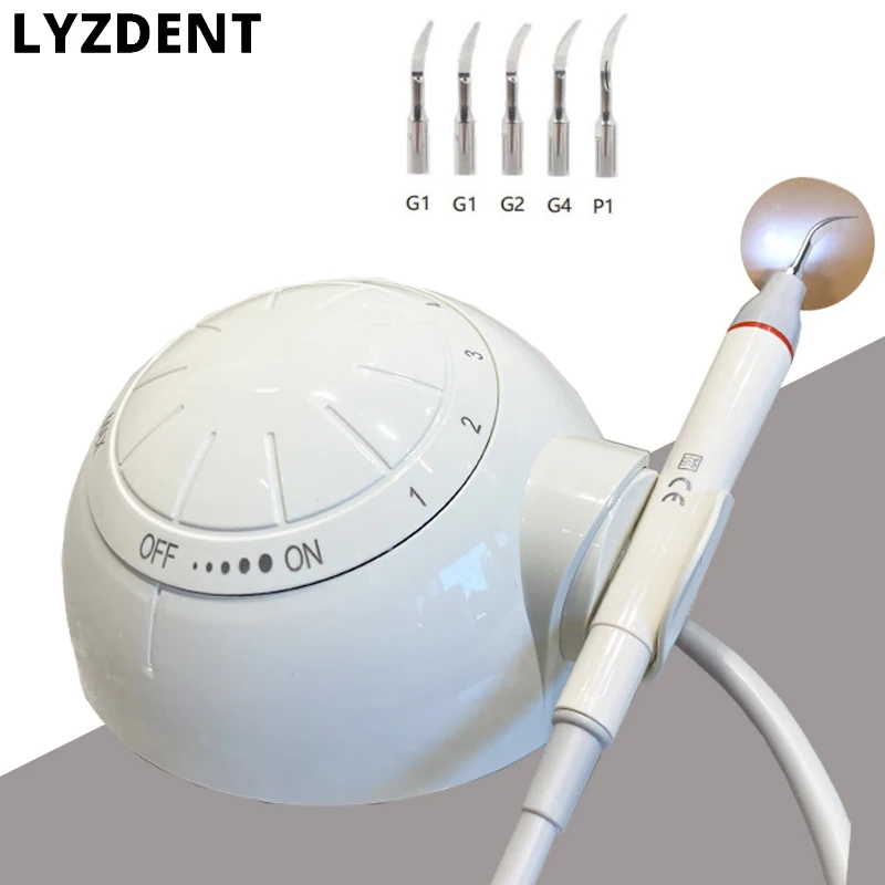 LYZDENT Dentistry Ultrasound Scaler with Removable LED Light Handpiece for Dental Cleaning Odontologia Tools