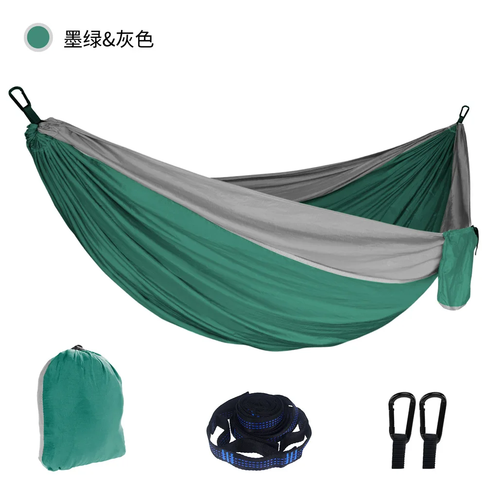 

Camping hammocks with double and single portable hammocks with straps lightweight nylon parachute hammocks suitable for outdoor