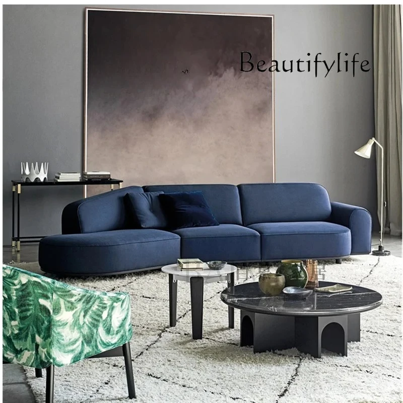 

X Nordic Natural Beige Travertine Coffee Table Simple Light Luxury Bed And Breakfast Living Room Marble Round Solid Wood Tea Tab