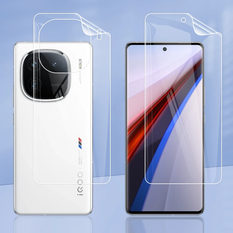 For vivo iQOO12 iQOO 12 Pro 5G Clear TPU / Matte Anti-Fingerprints Hydrogel Full Cover Soft Screen Protector Film ( Not Glass )